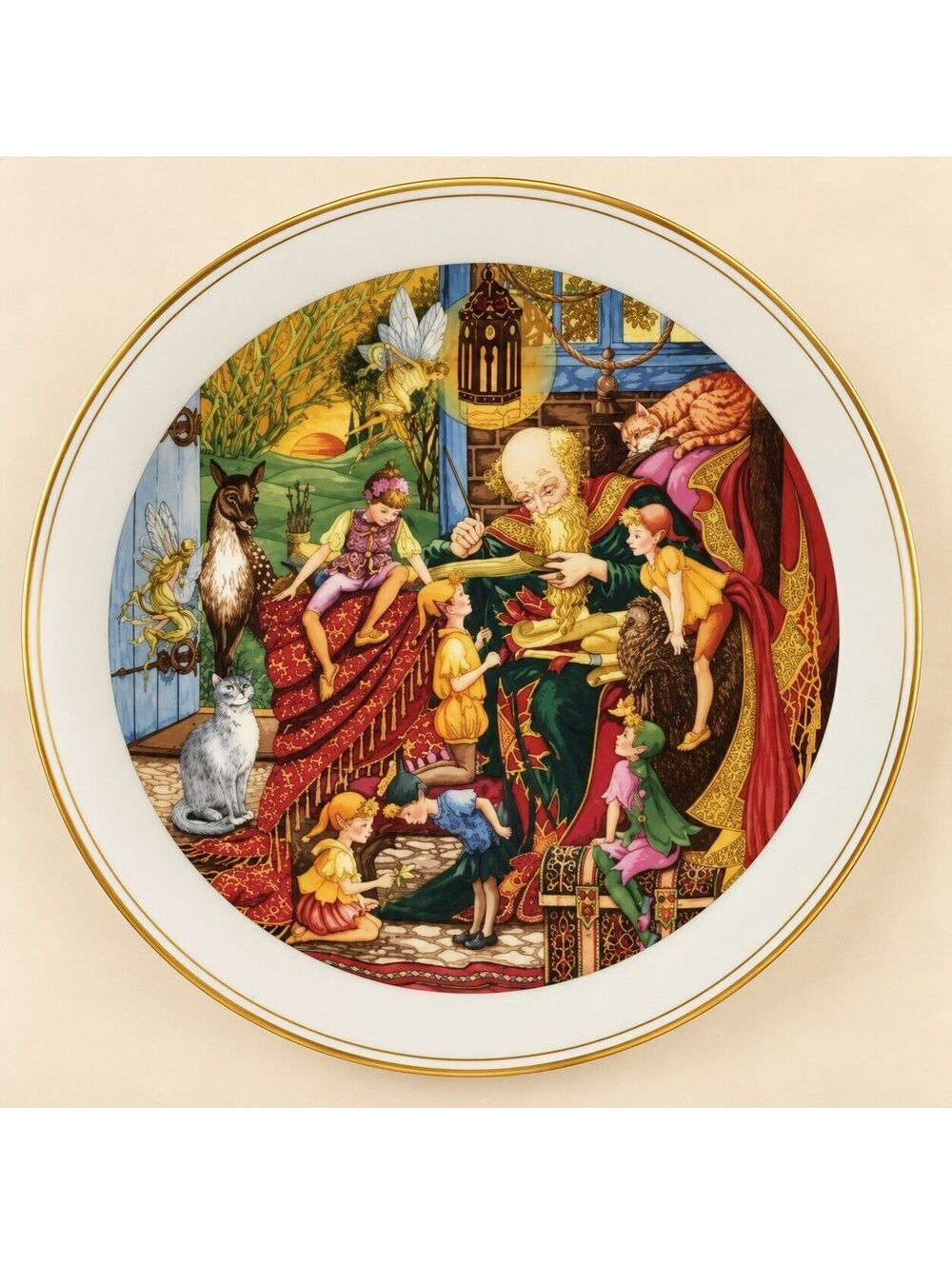 Royal Doulton Spellbinder Book of Spells Wizard Fairy Collector Plate